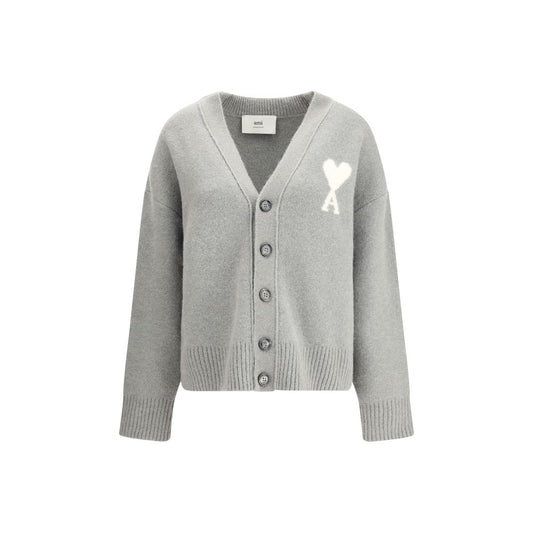 Ami Paris Alpaka Ami de Coeur Strickjacke