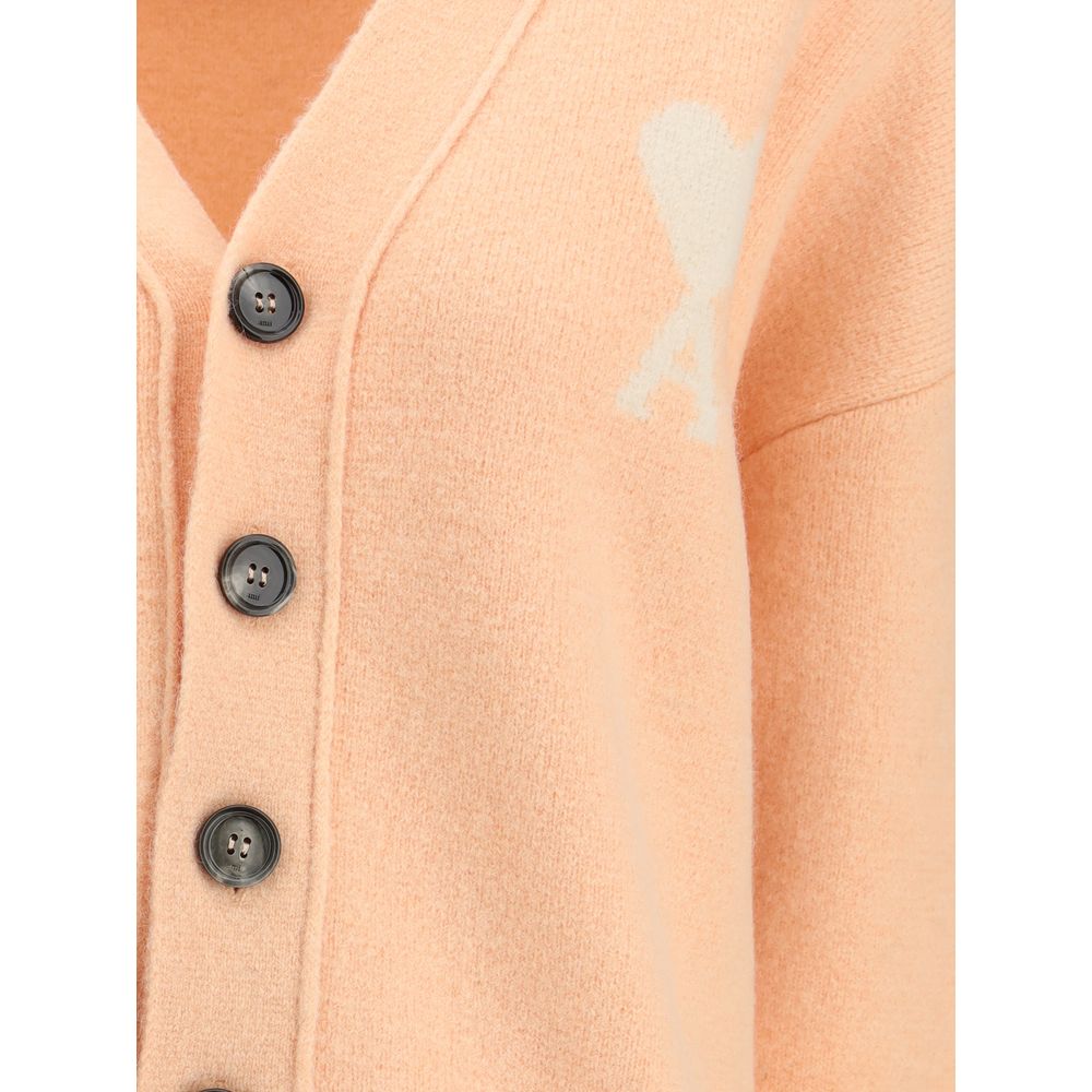 Ami Paris Alpaka Ami de Coeur Strickjacke