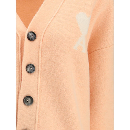 Ami Paris Alpaka Ami de Coeur Strickjacke