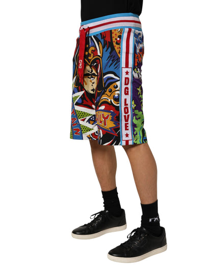 Dolce &amp; Gabbana Mehrfarbige Captain Sicily Herren-Bermudashorts