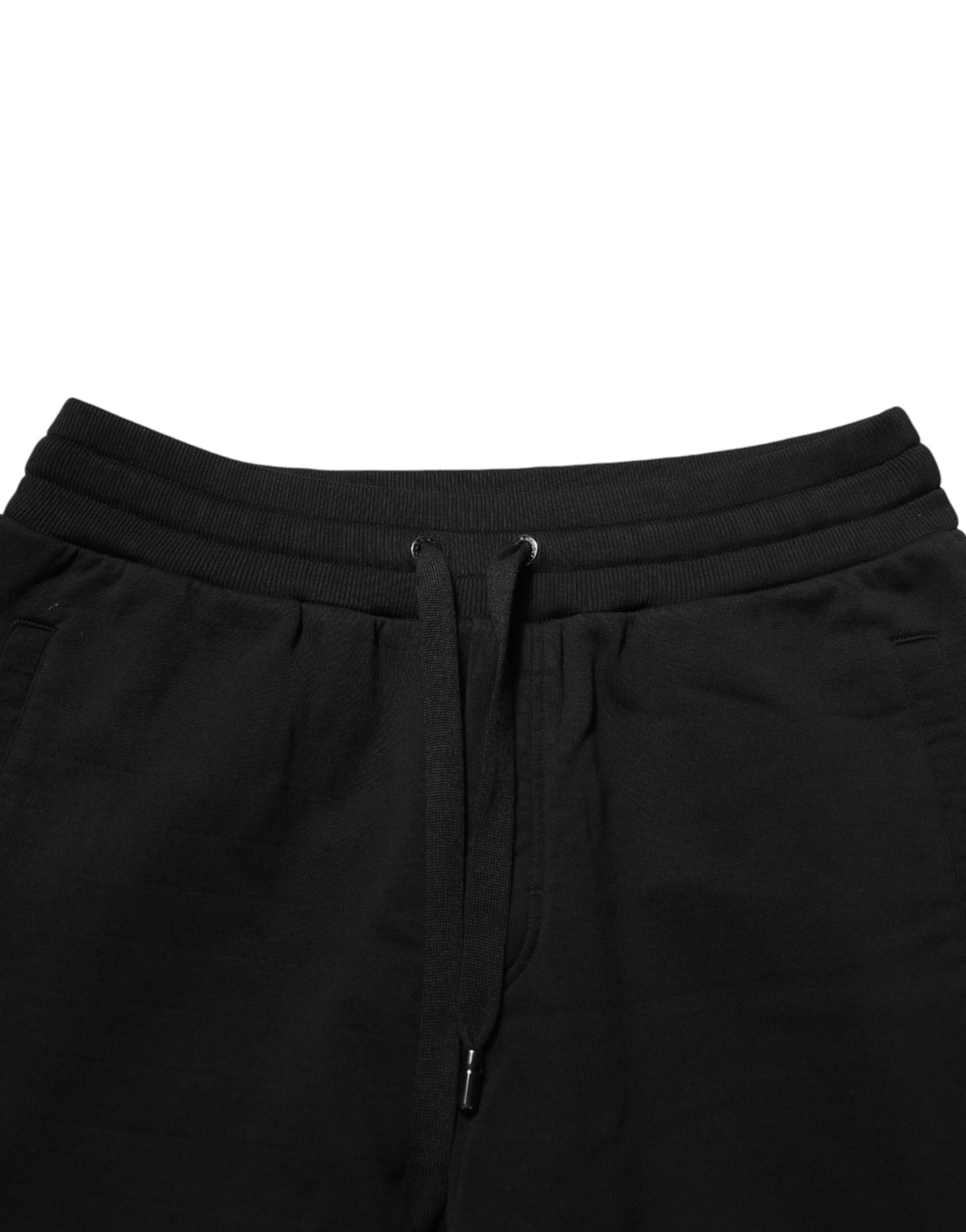 Dolce &amp; Gabbana – Schwarze Jogginghose aus Baumwolle mit DG-Logo