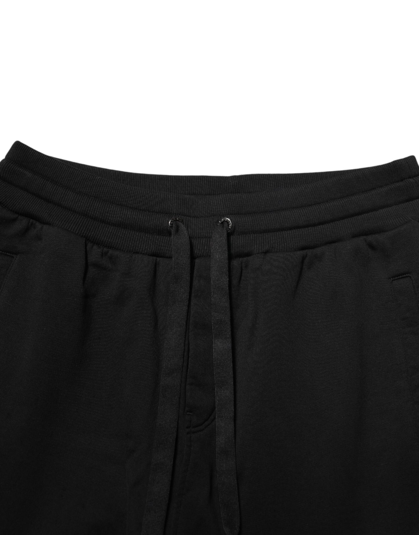 Dolce &amp; Gabbana – Schwarze Jogginghose aus Baumwolle mit DG-Logo