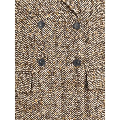 True Royal Brown Polyester Coat