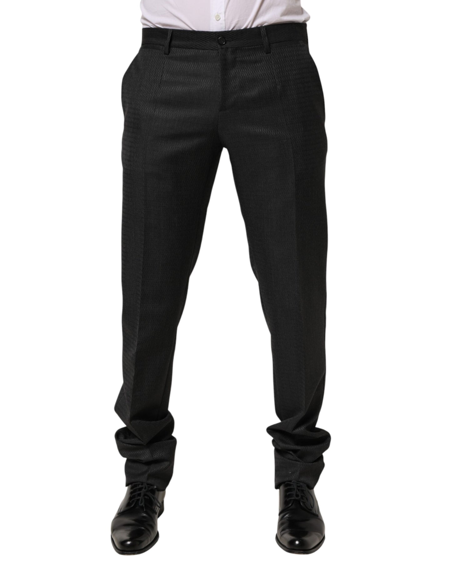 Dolce &amp; Gabbana Schwarze Wollhose für formelle Anlässe