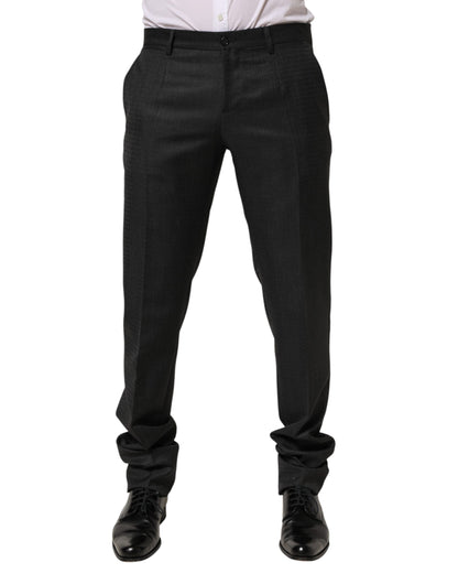 Dolce &amp; Gabbana Schwarze Wollhose für formelle Anlässe