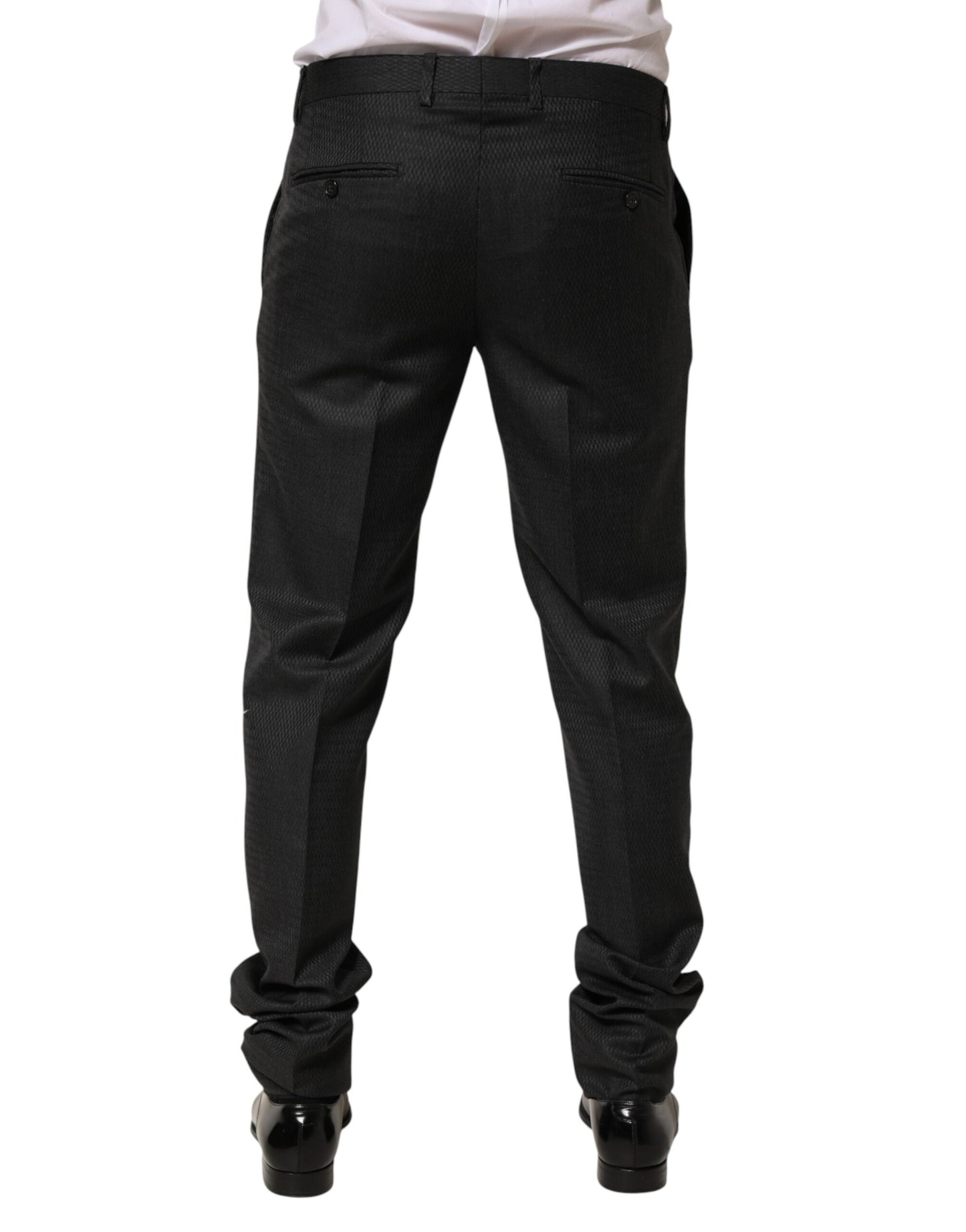 Dolce &amp; Gabbana Schwarze Wollhose für formelle Anlässe