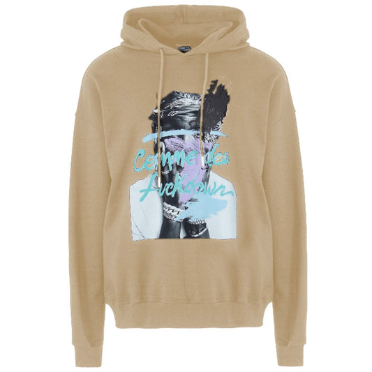 Comme Des Fuckdown Beige Cotton Sweatshirt