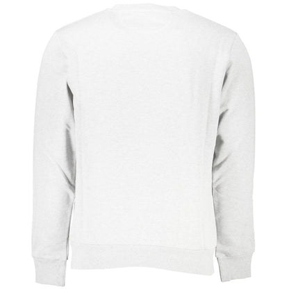 La Martina White Cotton Sweatshirt