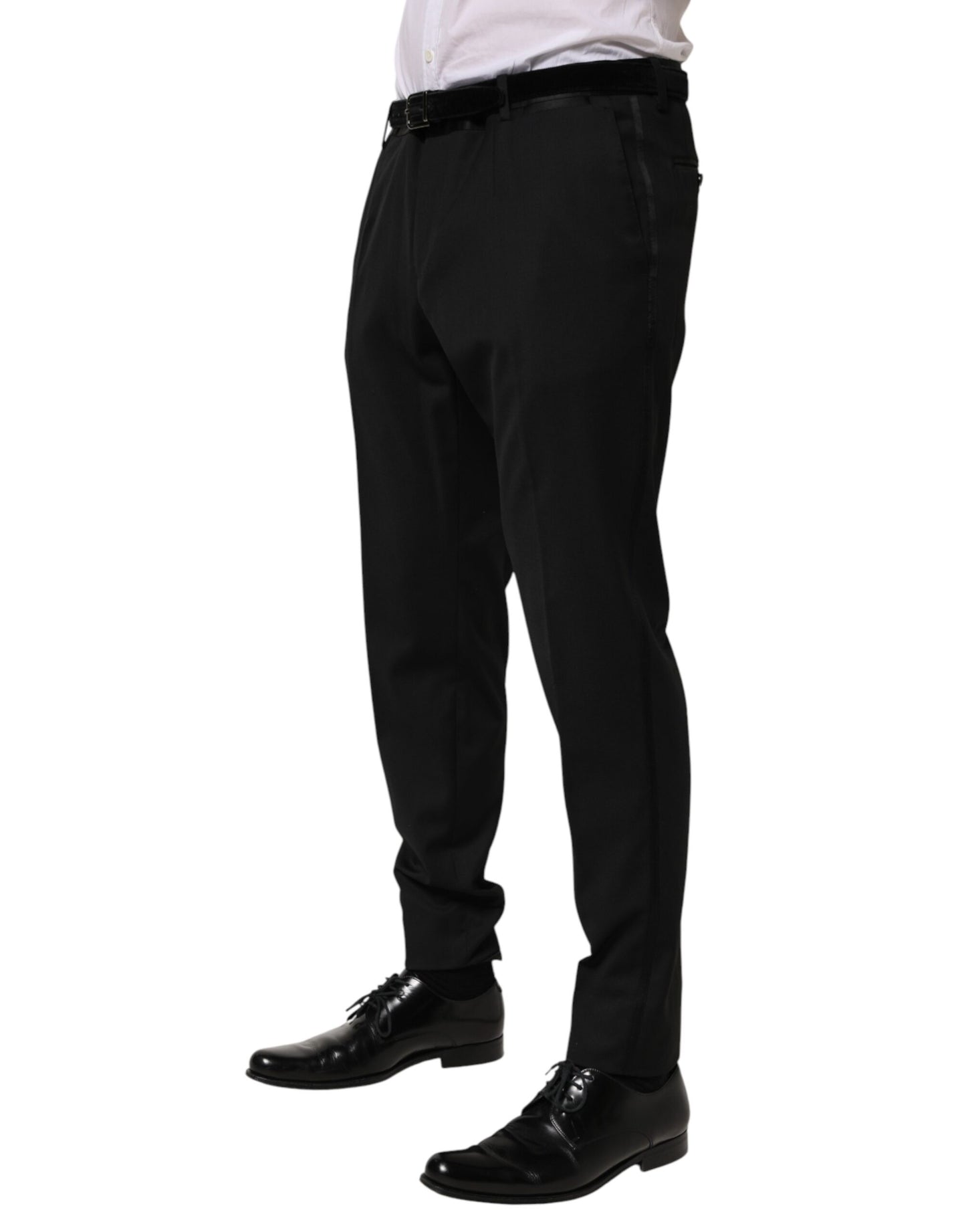 Dolce &amp; Gabbana Schwarze Wollhose für formelle Anlässe