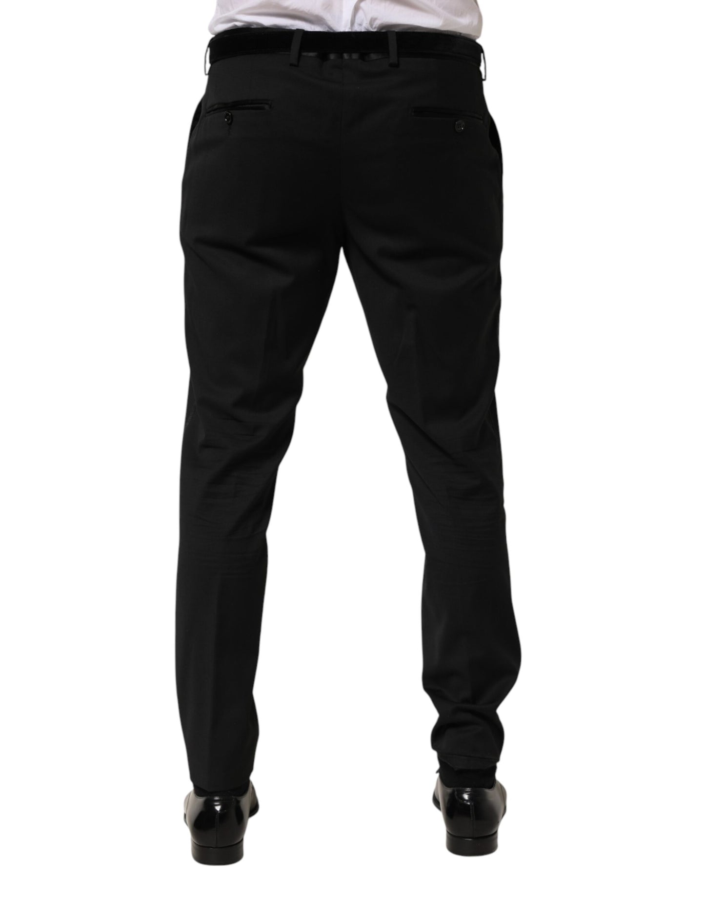 Dolce &amp; Gabbana Schwarze Wollhose für formelle Anlässe