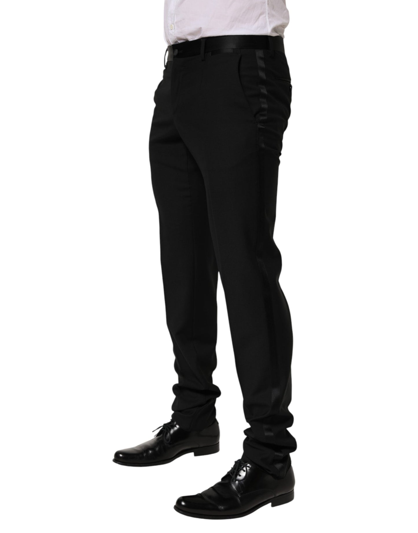 Dolce &amp; Gabbana Schwarze Wollhose für formelle Anlässe