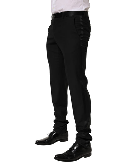 Dolce &amp; Gabbana Schwarze Wollhose für formelle Anlässe