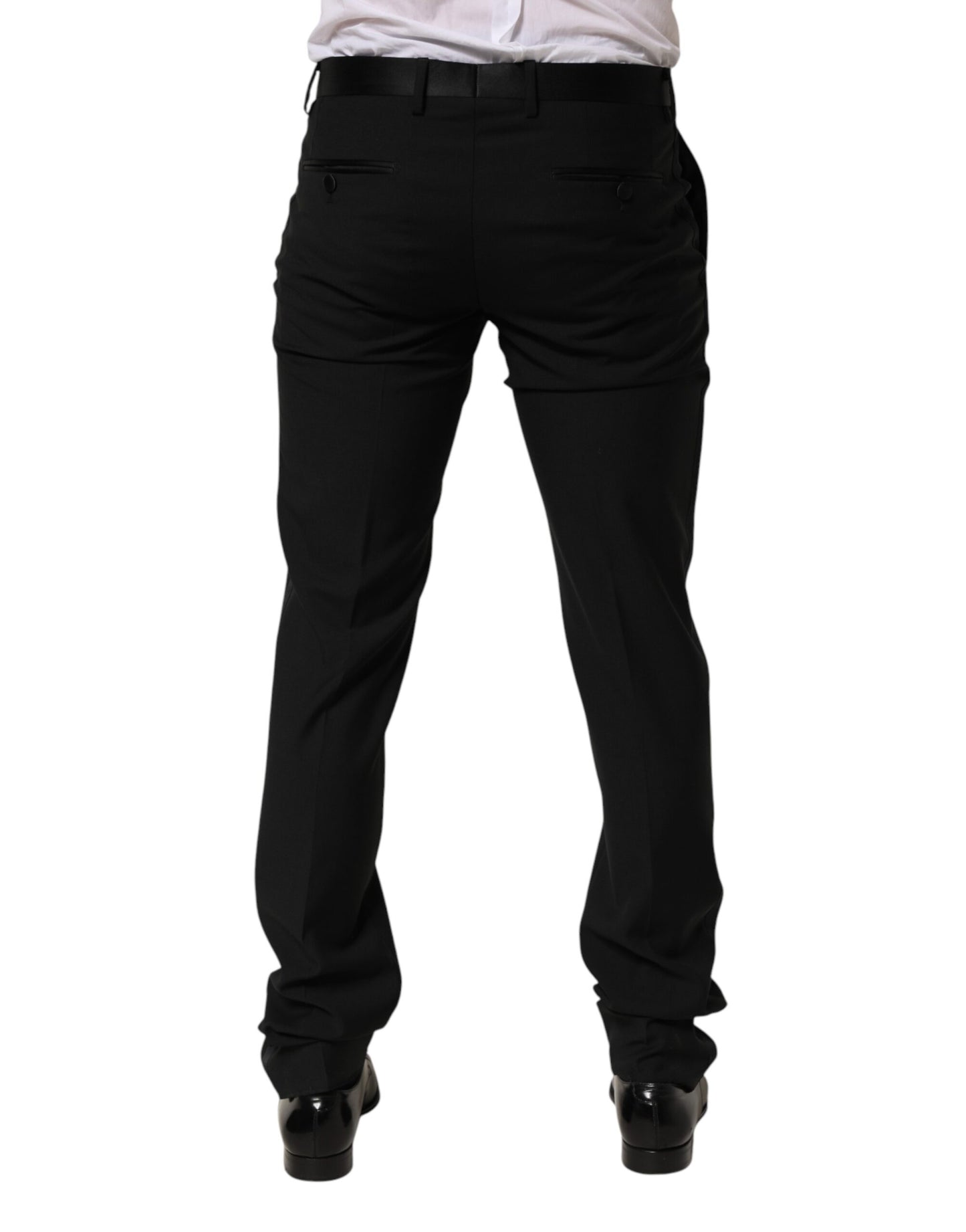 Dolce &amp; Gabbana Schwarze Wollhose für formelle Anlässe