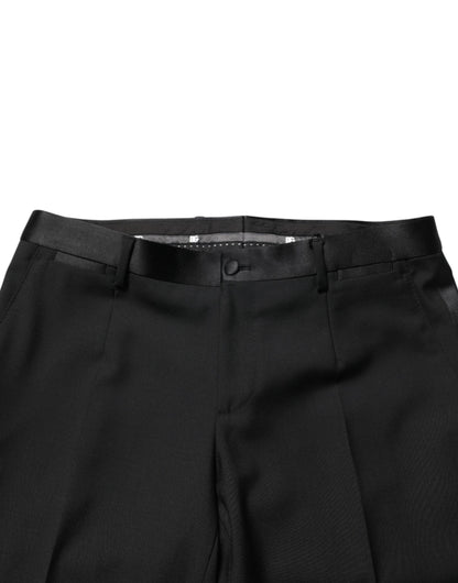 Dolce &amp; Gabbana Schwarze Wollhose für formelle Anlässe
