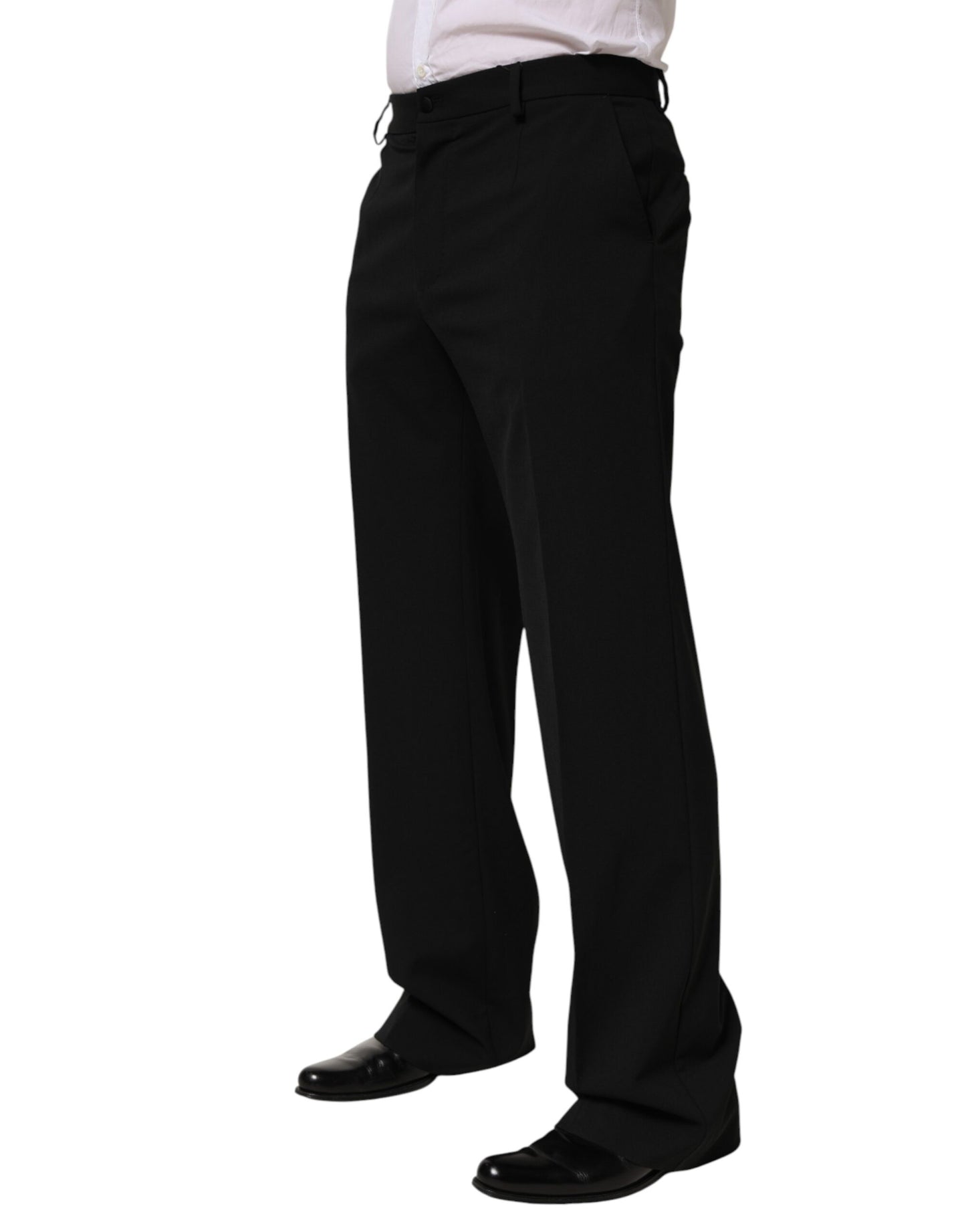Dolce &amp; Gabbana Schwarze Wollhose für formelle Anlässe