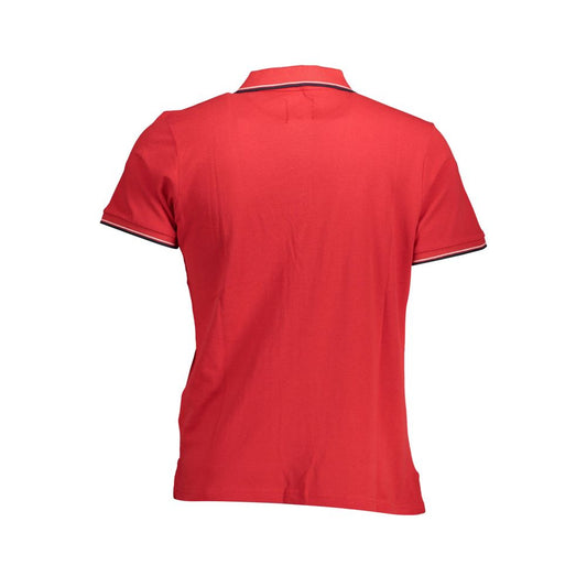 Gianmarco Venturi Poloshirt aus roter Baumwolle