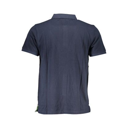Gianmarco Venturi Blaues Baumwoll-Poloshirt