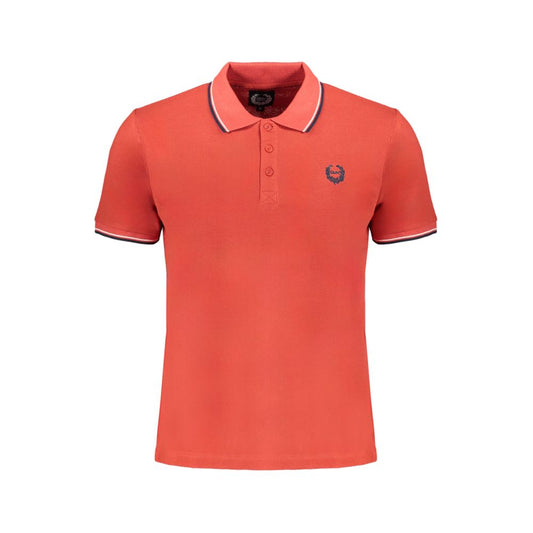 Gianmarco Venturi Poloshirt aus roter Baumwolle