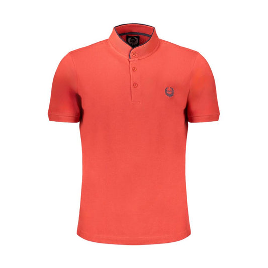 Gianmarco Venturi Poloshirt aus roter Baumwolle