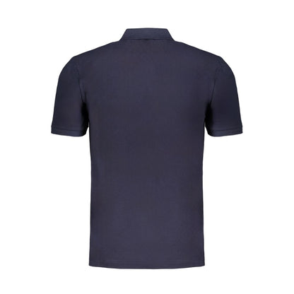 Gianmarco Venturi Blue Cotton Polo Shirt