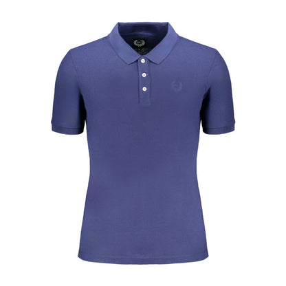 Gianmarco Venturi Poloshirt aus blauer Baumwolle