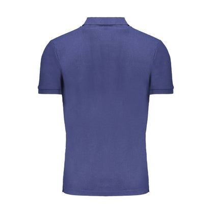 Gianmarco Venturi Poloshirt aus blauer Baumwolle