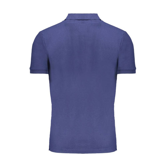 Gianmarco Venturi Poloshirt aus blauer Baumwolle