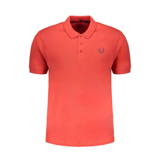 Gianmarco Venturi Poloshirt aus roter Baumwolle