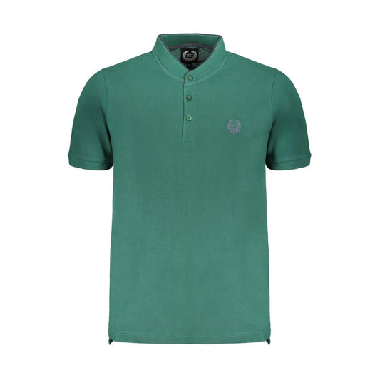 Gianmarco Venturi Poloshirt aus grüner Baumwolle