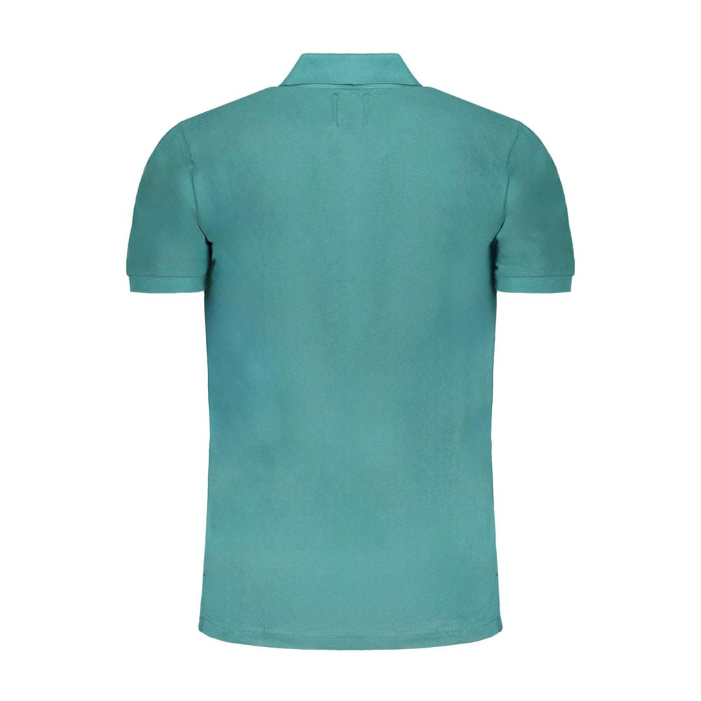 Gianmarco Venturi Poloshirt aus grüner Baumwolle