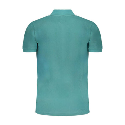 Gianmarco Venturi Poloshirt aus grüner Baumwolle