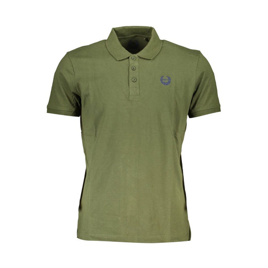 Gianmarco Venturi Poloshirt aus grüner Baumwolle