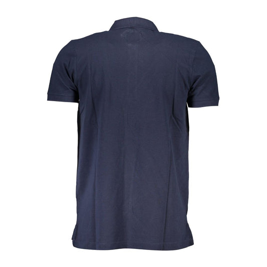 Gianmarco Venturi Poloshirt aus blauer Baumwolle