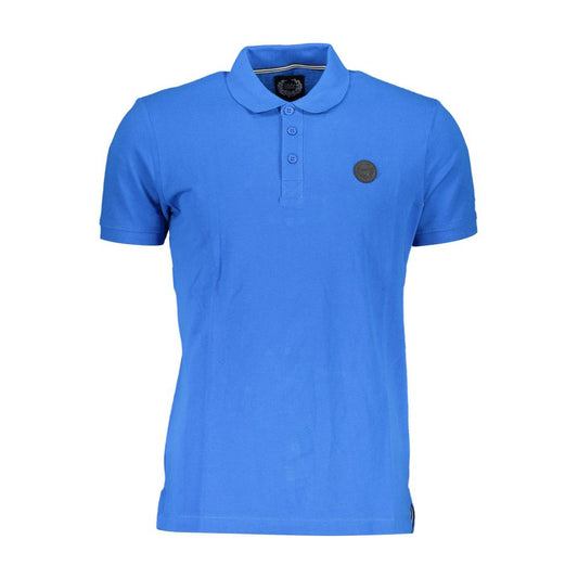 Gianmarco Venturi Poloshirt aus blauer Baumwolle