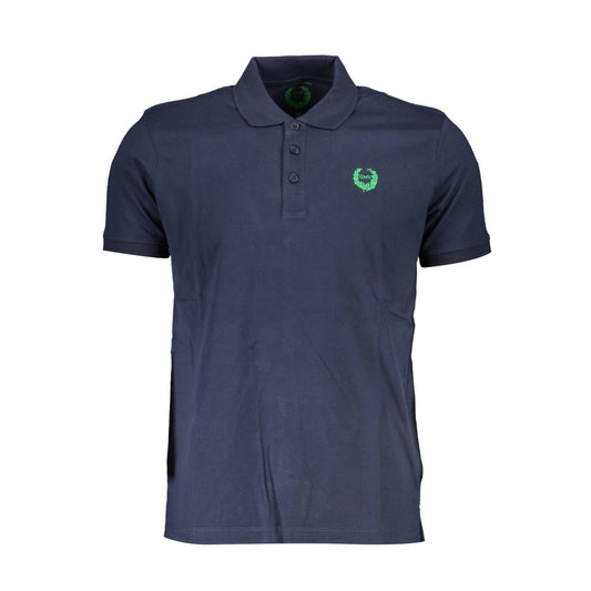 Gianmarco Venturi Poloshirt aus blauer Baumwolle