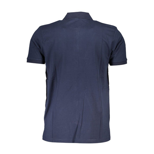 Gianmarco Venturi Poloshirt aus blauer Baumwolle