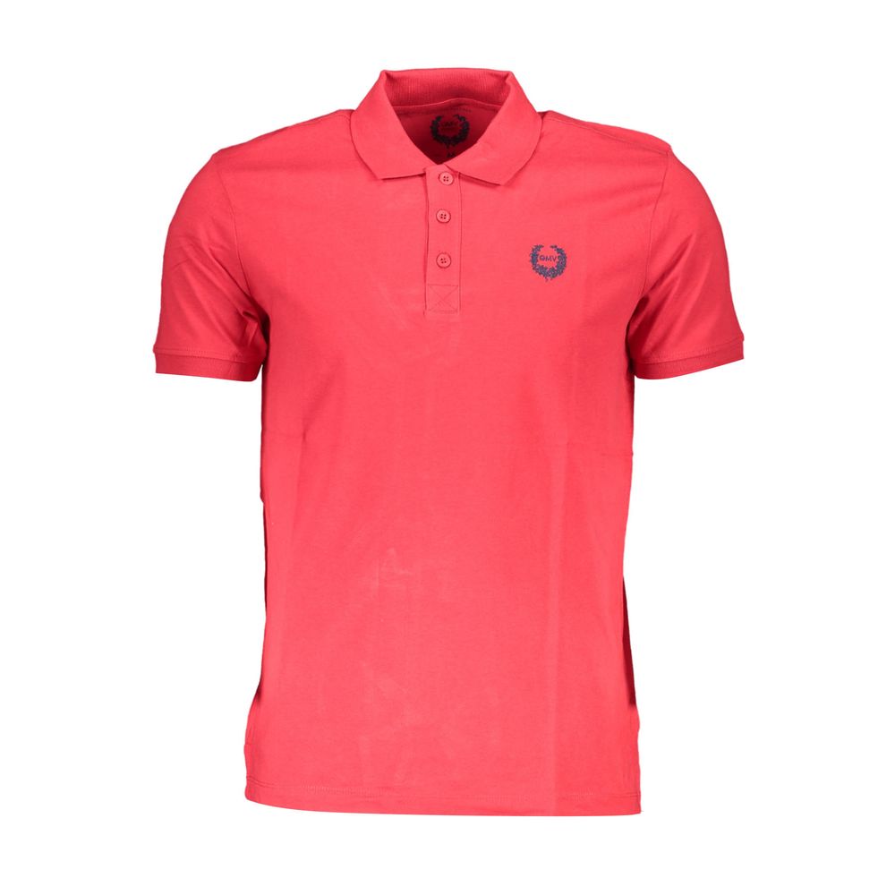 Gianmarco Venturi Poloshirt aus roter Baumwolle
