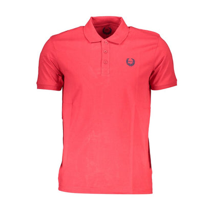 Gianmarco Venturi Poloshirt aus roter Baumwolle