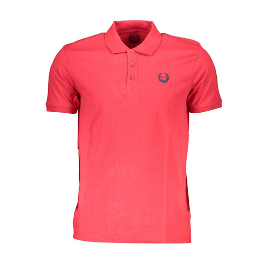 Gianmarco Venturi Poloshirt aus roter Baumwolle