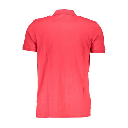Gianmarco Venturi Poloshirt aus roter Baumwolle