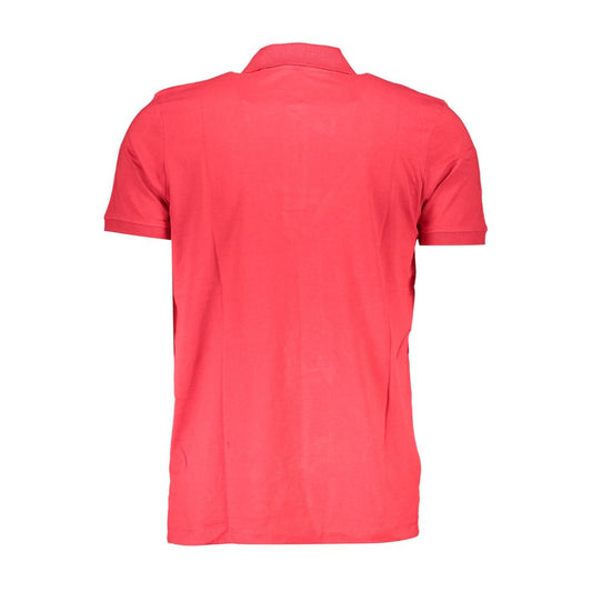 Gianmarco Venturi Poloshirt aus roter Baumwolle