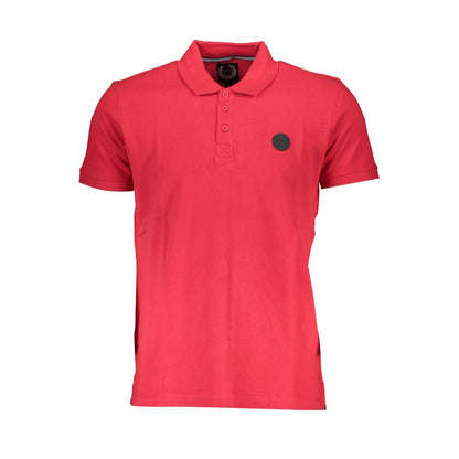 Gianmarco Venturi Poloshirt aus roter Baumwolle