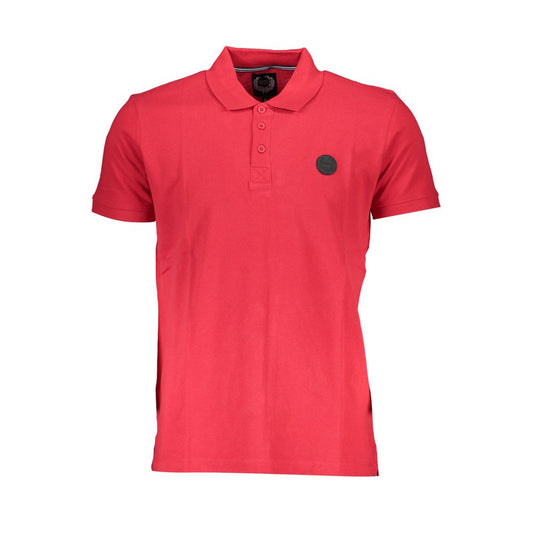 Gianmarco Venturi Poloshirt aus roter Baumwolle