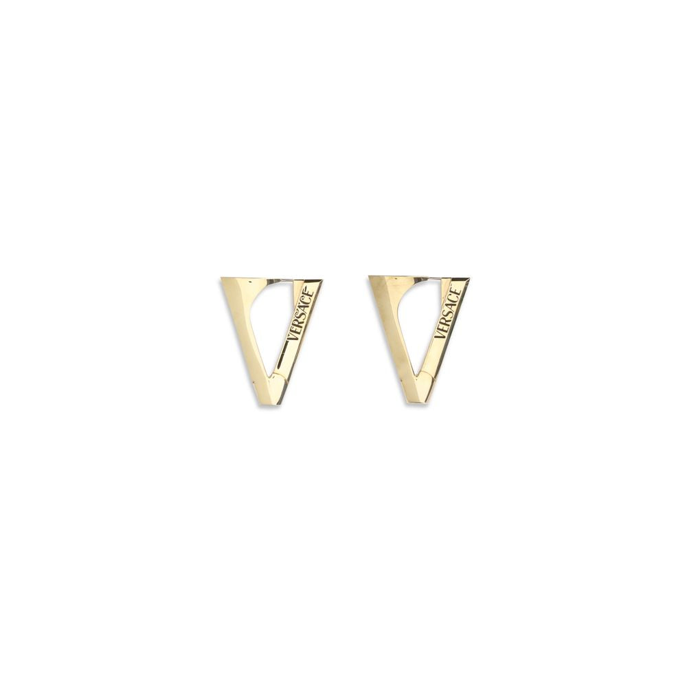 Versace Goldfarbene Metallohrringe