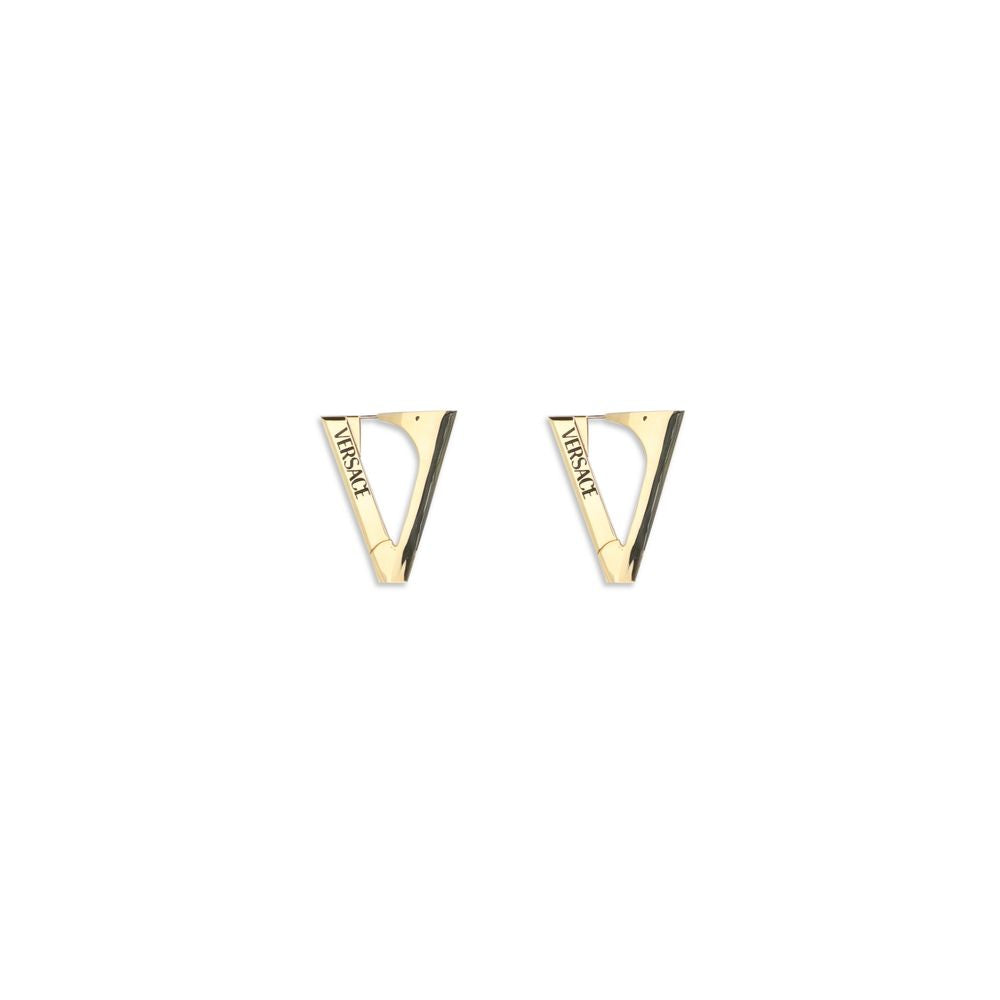 Versace Goldfarbene Metallohrringe