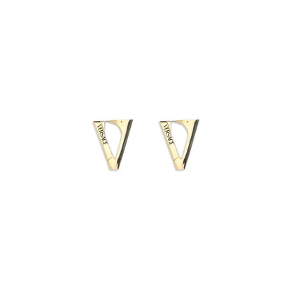 Versace Goldfarbene Metallohrringe