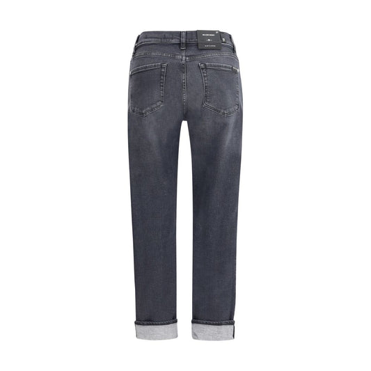 7FOR – Entspannte Skinny-Slim-Illusion-Jeans