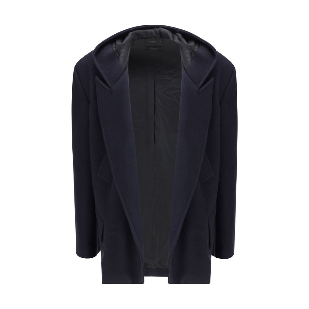 Balenciaga Kurzmantel mit Kapuze