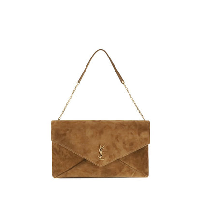 Saint Laurent Beige Calf Leather Bos Taurus Shoulder Bag