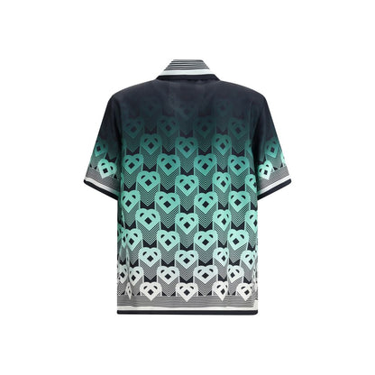 Casablanca Seidenhemd mit Farbverlauf und Monogramm